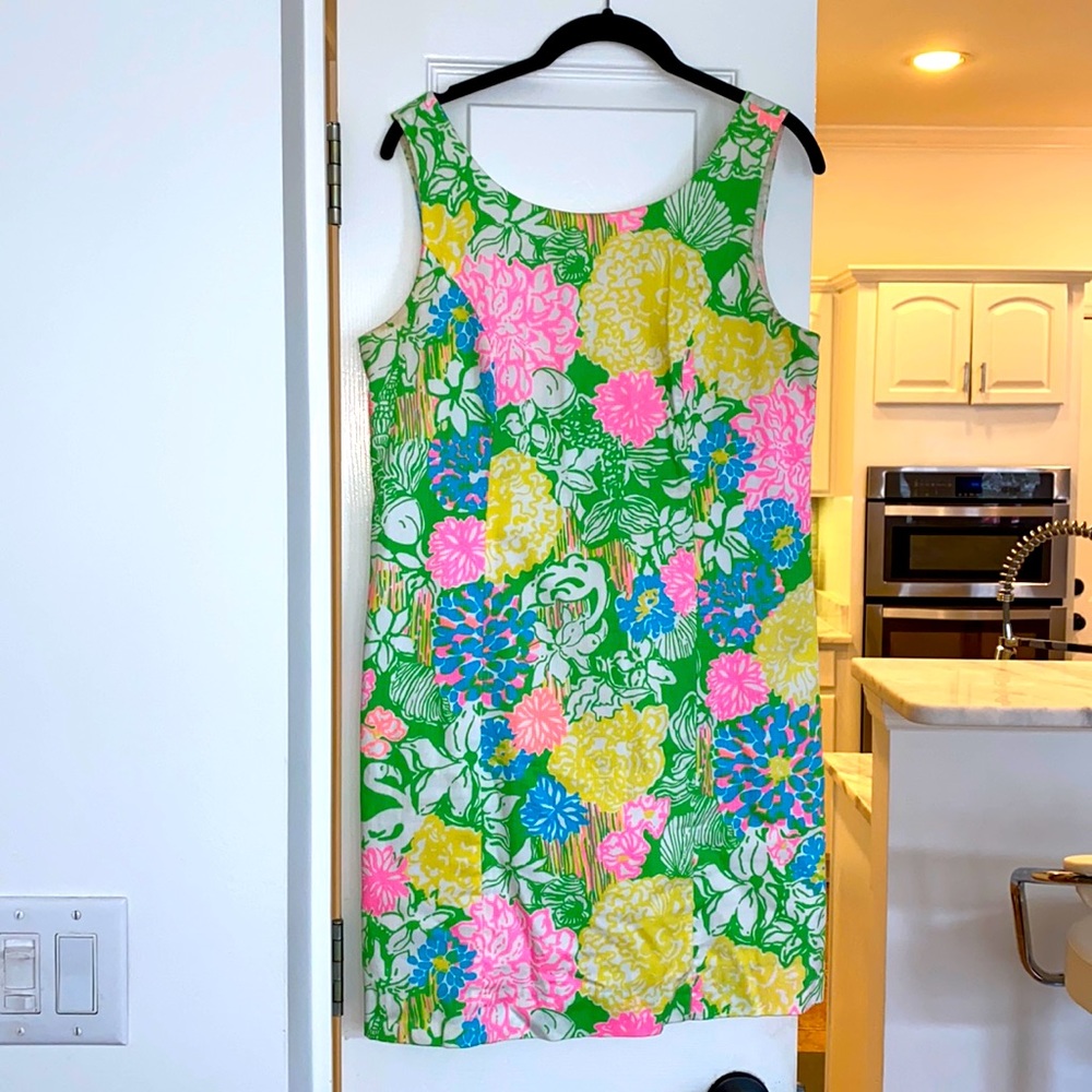Lilly Pulitzer Cathy Shift Dress Multi Hibiscus